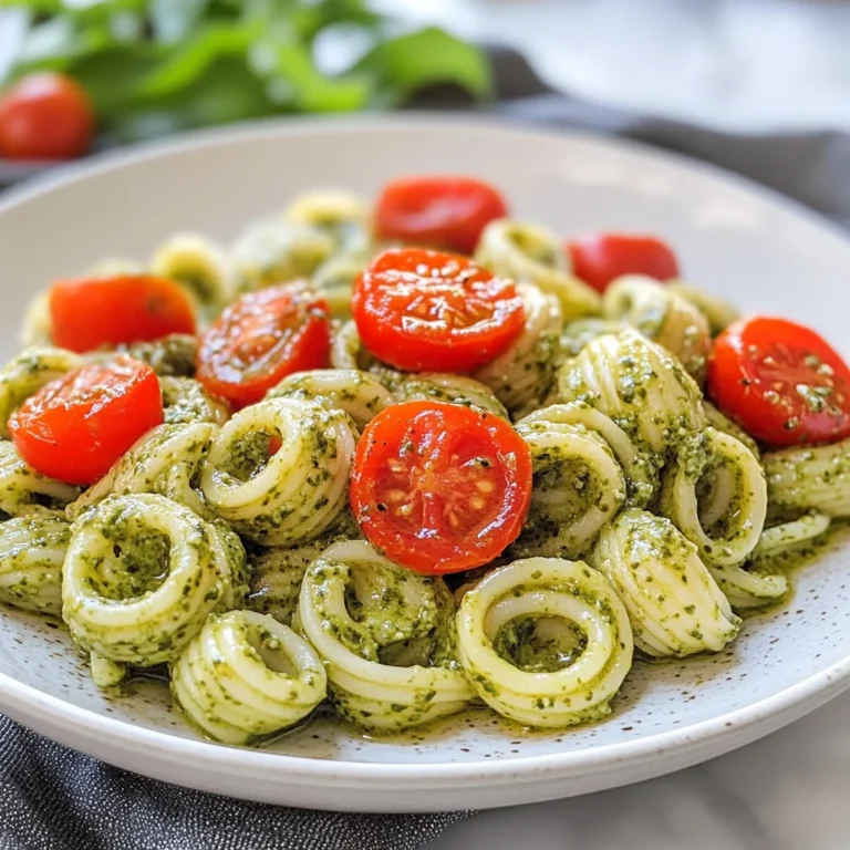Pasta al pesto di rucola