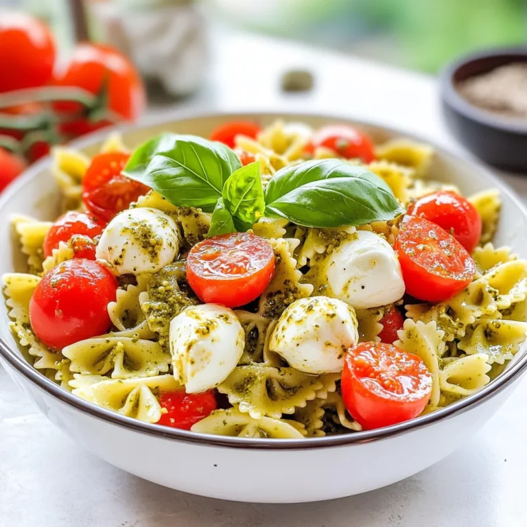 Pasta alla caprese